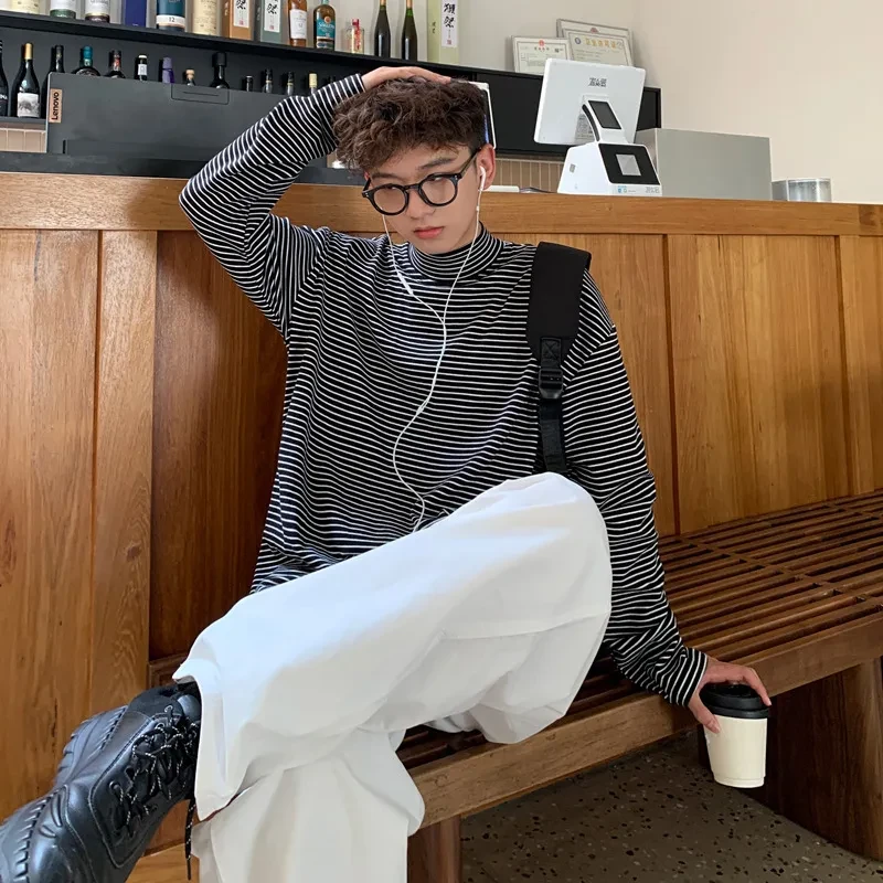 Men's Turtleneck Long Sleeve T-Shirt