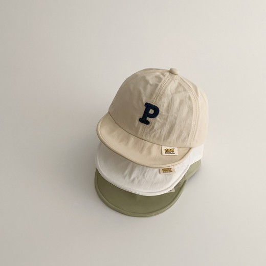 Ins Alphabet Peaked Cap Baby Sun Protection Children