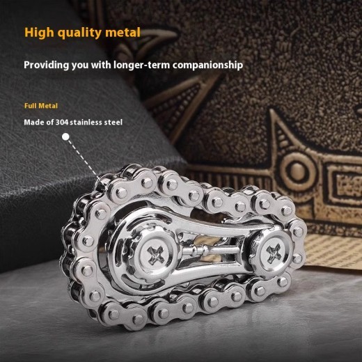 Big And Small Gear Chain Fingertip Gyro Decompression Toy