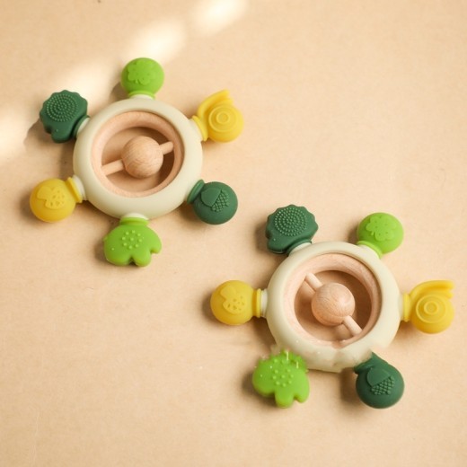 Baby's Molars Prevent Hand Sucking Silicone Yaoyaole Tableware Soothing Rattle Toys