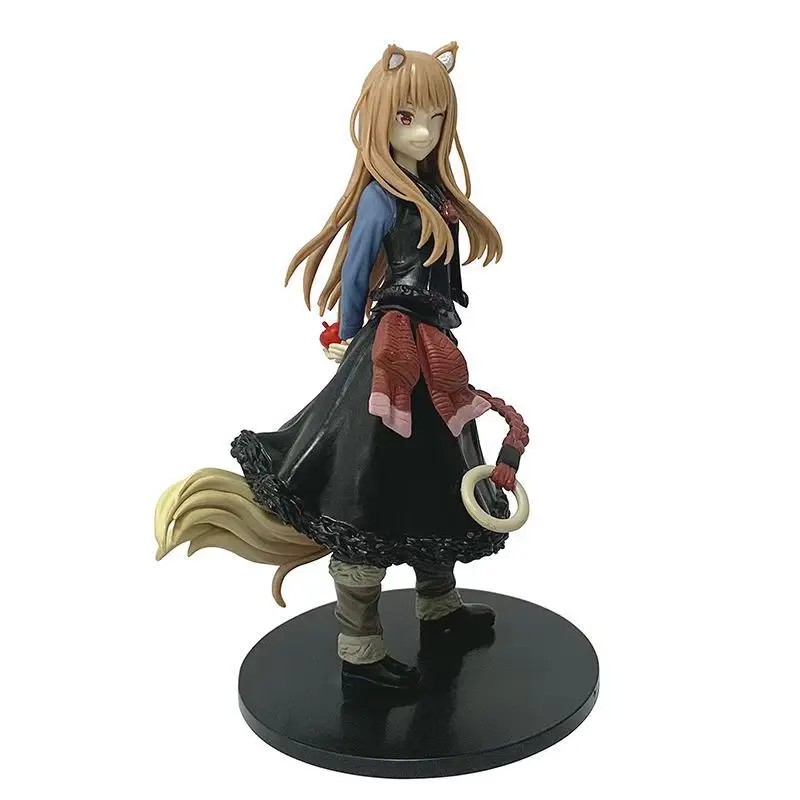 17cm Holo Wink Anime Figure Model - Wolf Tail Girl PVC Action Figure