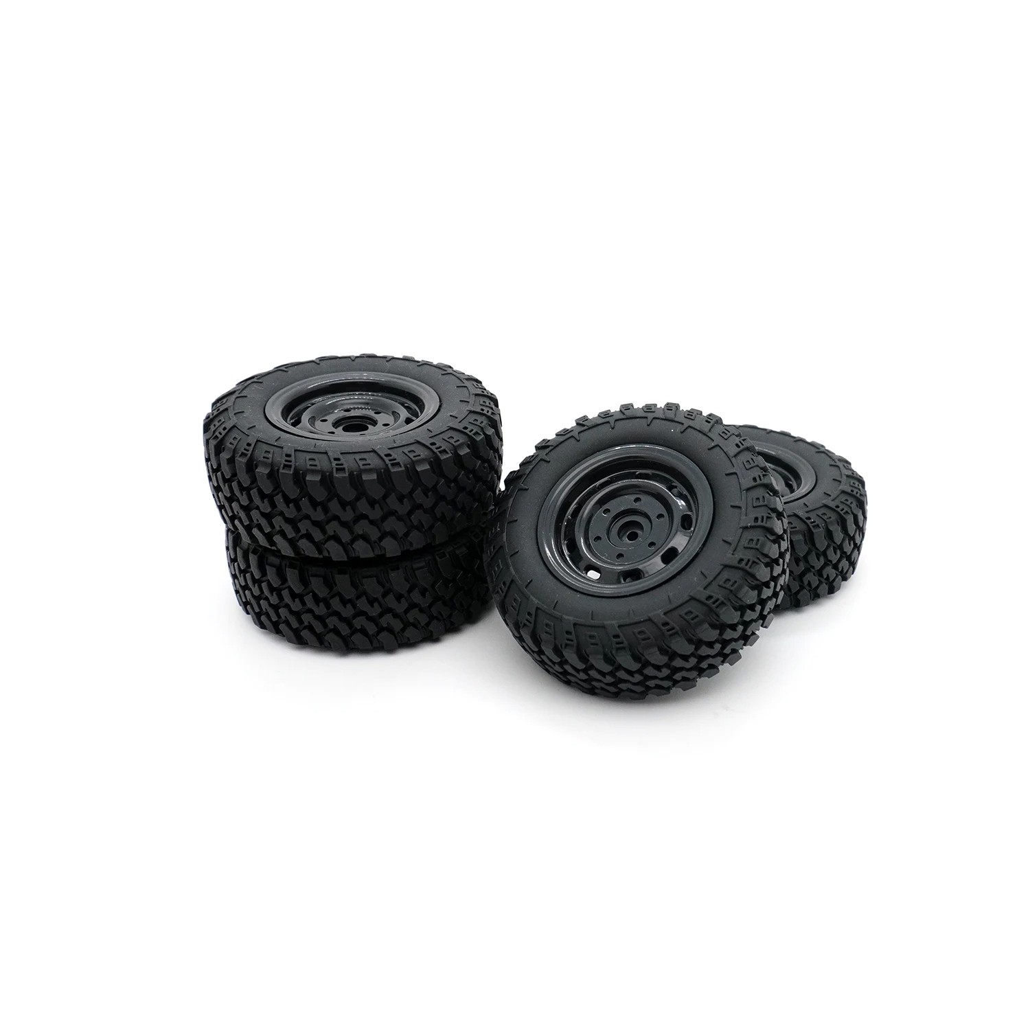 4Pcs 73.5mm Tire Tyre Wheel for WPL MN D90 MN-90 MN99S FY003 FY004 RC Car Upgrade Parts