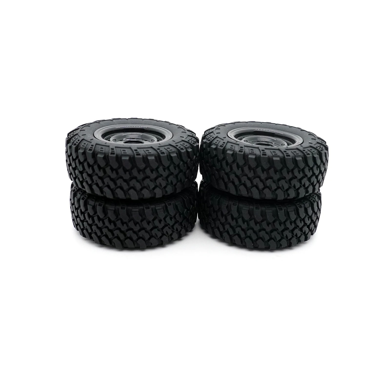 4Pcs 73.5mm Tire Tyre Wheel for WPL MN D90 MN-90 MN99S FY003 FY004 RC Car Upgrade Parts