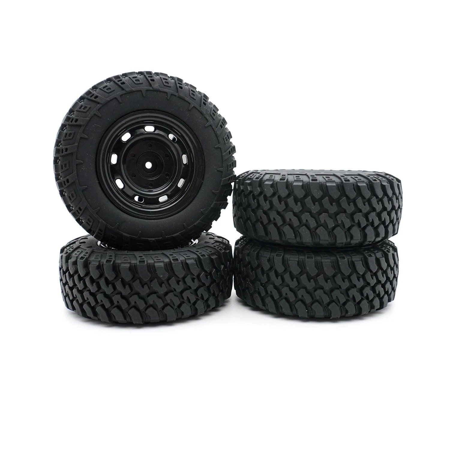 4Pcs 73.5mm Tire Tyre Wheel for WPL MN D90 MN-90 MN99S FY003 FY004 RC Car Upgrade Parts