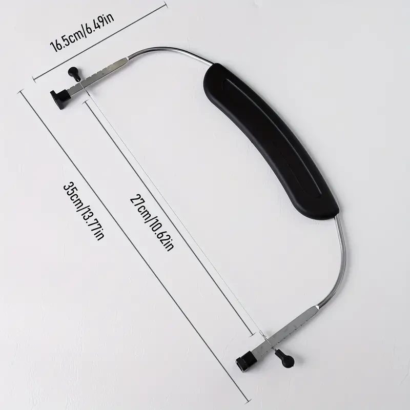 1pc DIY Cake Layering Tool for The Kitchen  Stainless Steel Cake Leveling Tool, Adjustable Cake Slicer with Handle