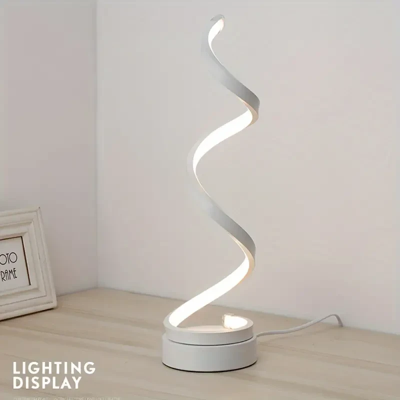 1pc Spiral Lamp - Versatile USB Lamp for Office, Bedroom, and Living Room
