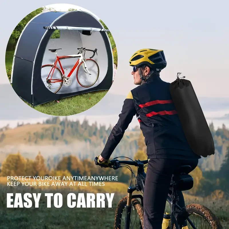 Heavy Duty Bicycle Storage Shed Tent Portable Outdoor Shelter for Bikes, Motorcycles, and Tools