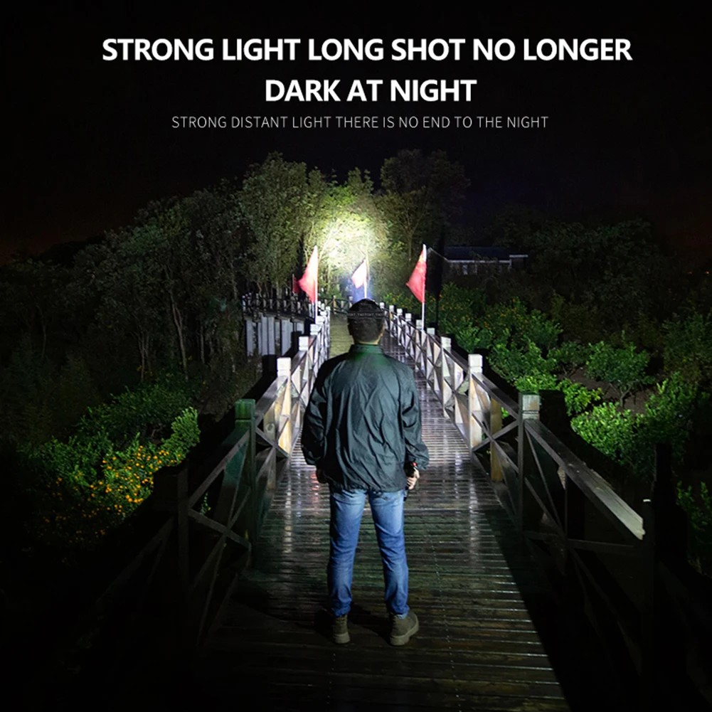 Mini 3W COB LED Headlight - 3 Modes Waterproof Headlamp Flashlight Torch for Outdoor Camping and Night Fishing