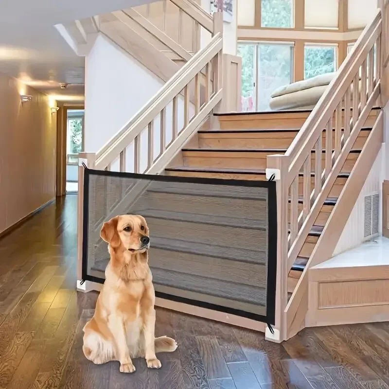 Retractable Dog Gate for Stairs