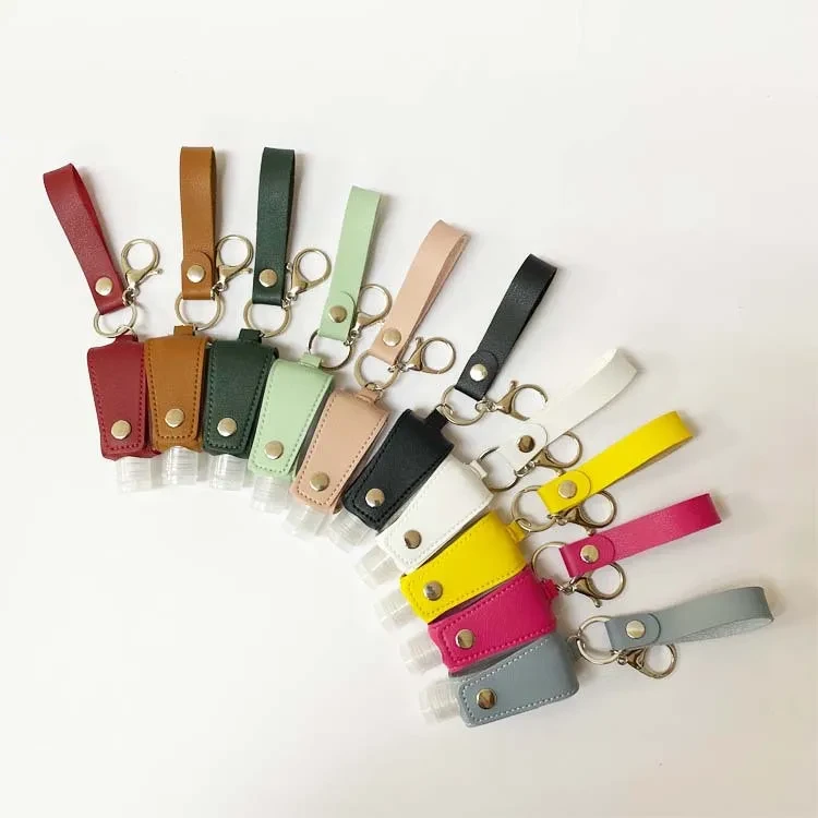 PU leather hand sanitizer bottle holder