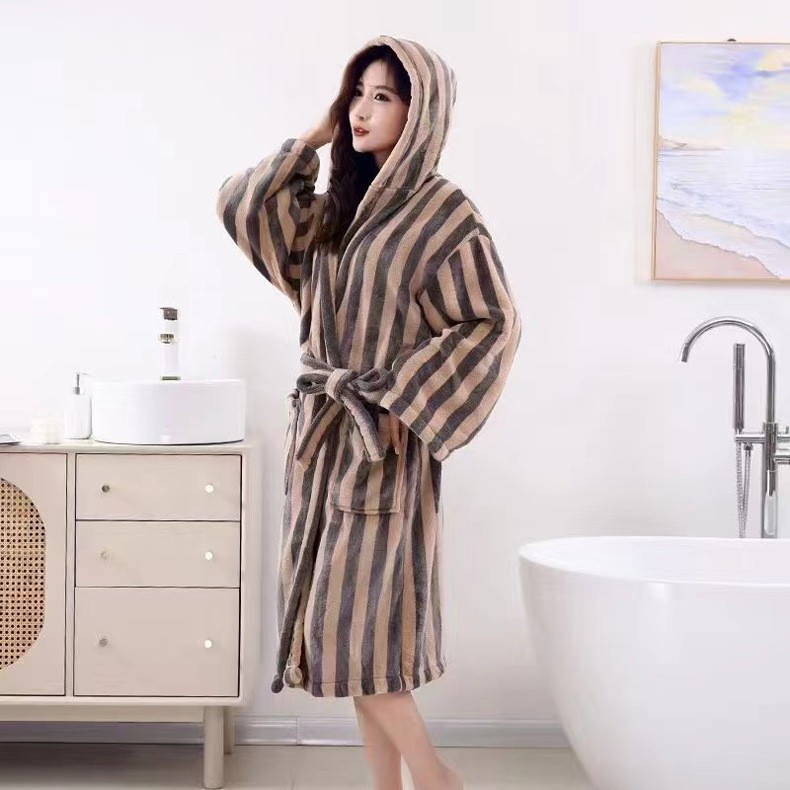 Hotel Home Bathrobe Men's And Women's Long