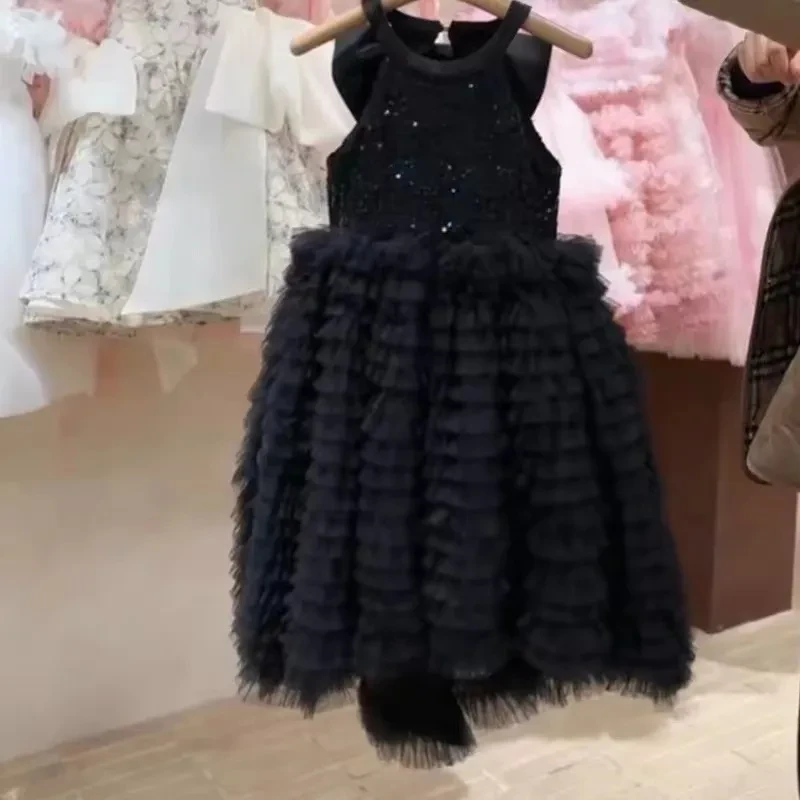 Girls' Vest Umbrella Princess Butterfly Dress