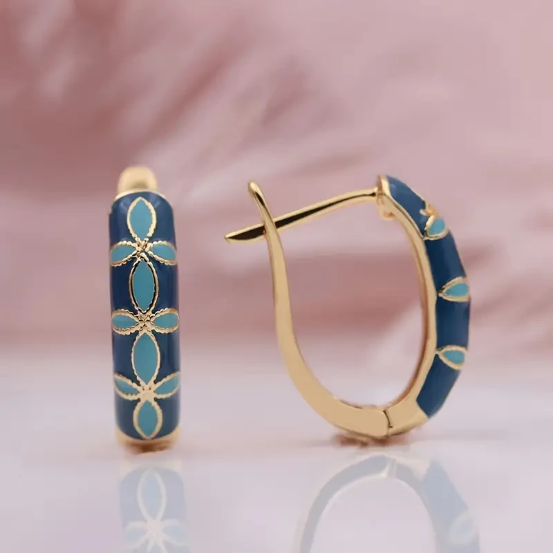 Stylish and Exquisite Oil Painting Earrings  Perfect for Festive Occasions and Elegant Gatherings, Luxurious Gift Choice, Versatile Jewelry for Friends