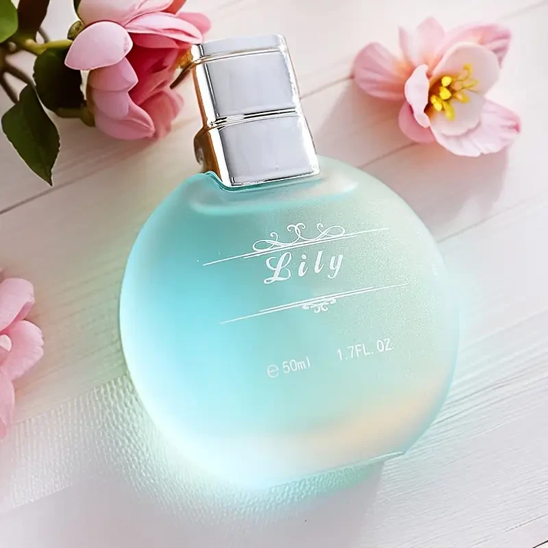 Floral Lily Long-Lasting Eau de Toilette for Women, 1.7 fl oz | Floral Scent, 3-5% Concentration, Alcohol-Based Perfume