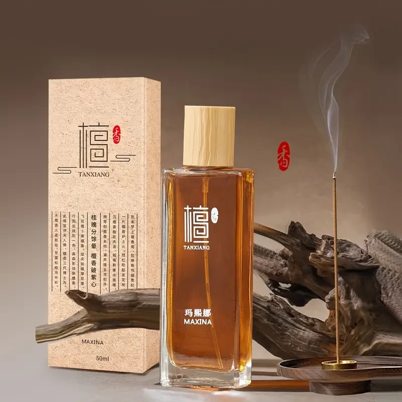 Chic Sandalwood Perfume for Women  Perfect for Parties, Dates & Cycling, Enhances Charm & Attraction, Ideal Gift for Holidays & Birthdays, Alcohol-Based with 3-5% Essential Oil Concentration