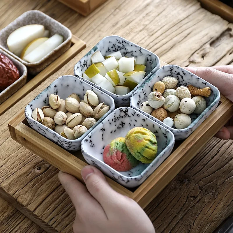 Decorative Serving Tray with Handles