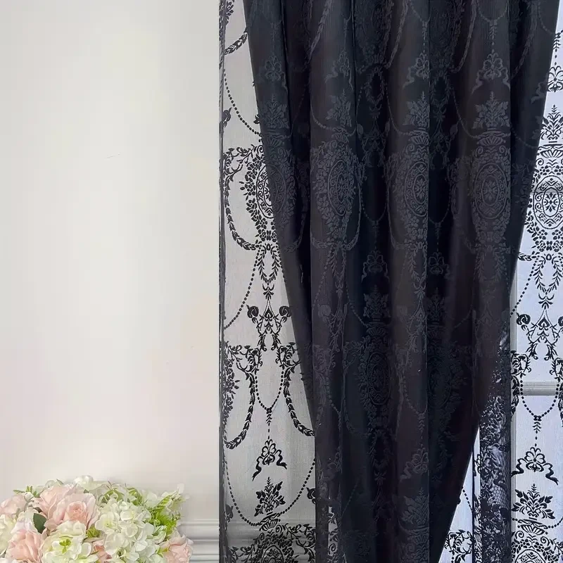 Black Lace Curtains Vintage