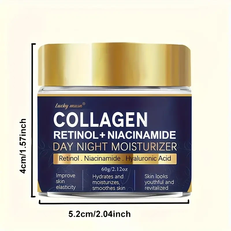 Lucky Musn Collagen & Retinol Day/Night Moisturizer  Niacinamide Infused