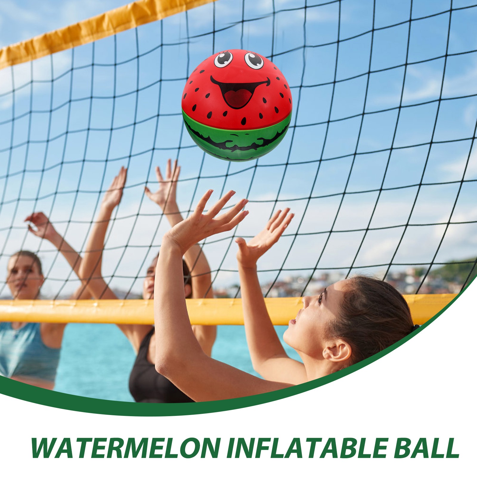 Inflatable Racket Ball - Portable Pool and Beach Toy for Kids
