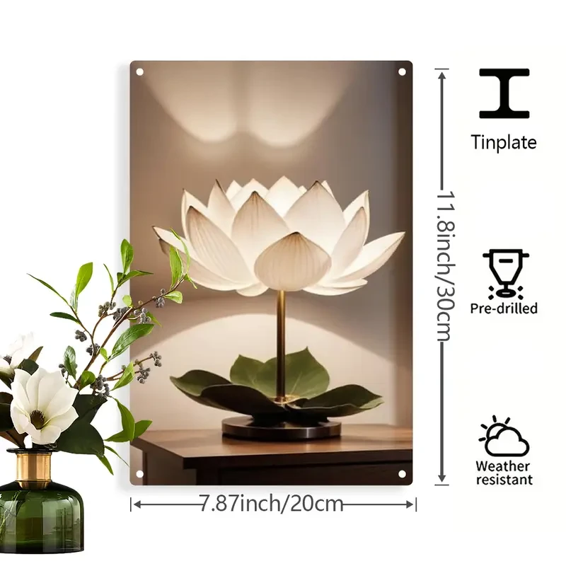 Outdoor Sign  Decorative Wall Plaque for Home and Office | 2D Flat Hanging Indoor/Outdoor Wall Art (20x30cm)