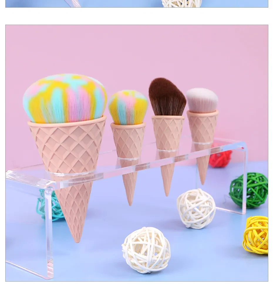 Ice Cream Cute Fiber Hair Makeup Brush