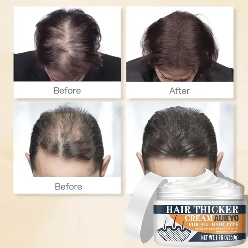Hair Thicker Cream - Biotin & Vitamin-Enriched Hair Cream for Thicker, Longer, Fuller, Healthier Hair