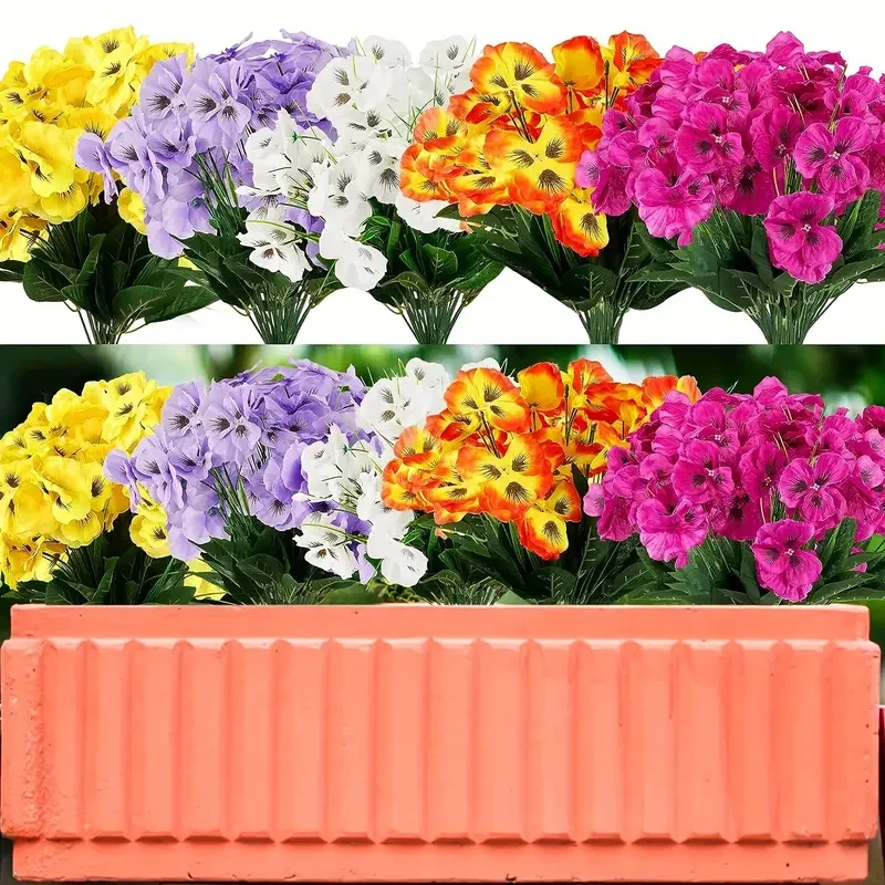 Artificial Pansies for Outdoors