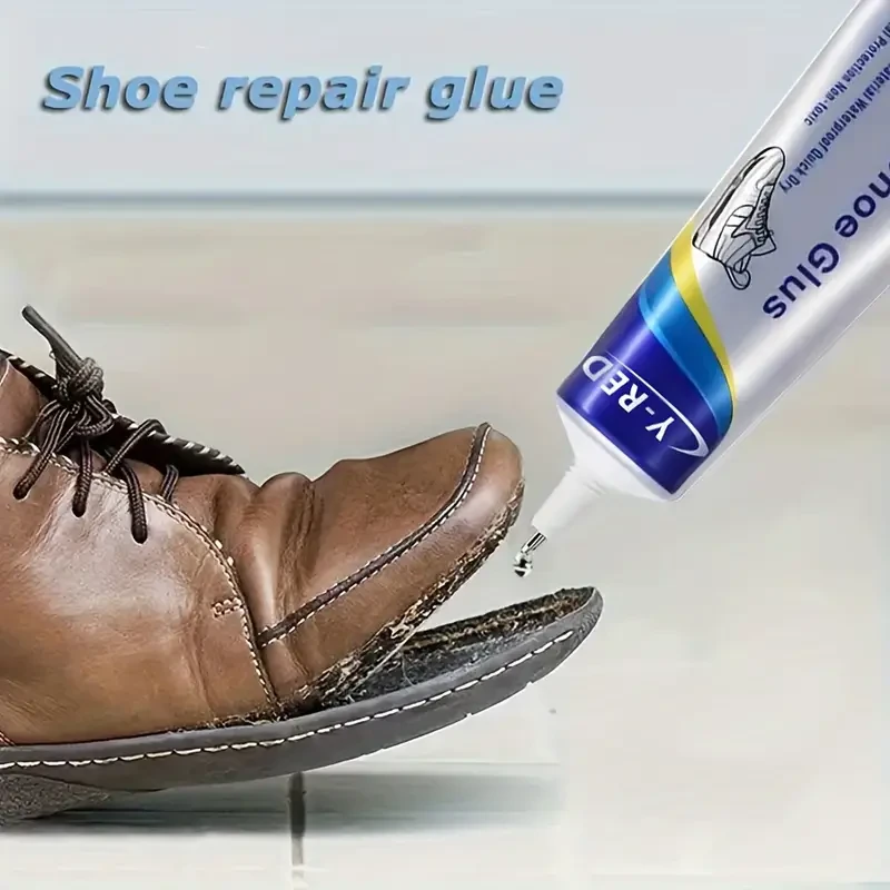 Upgraded 60ml Waterproof Shoe Glue - Strong Adhesive for Repairing Leather Shoes, Sports Shoes, and Sneakers