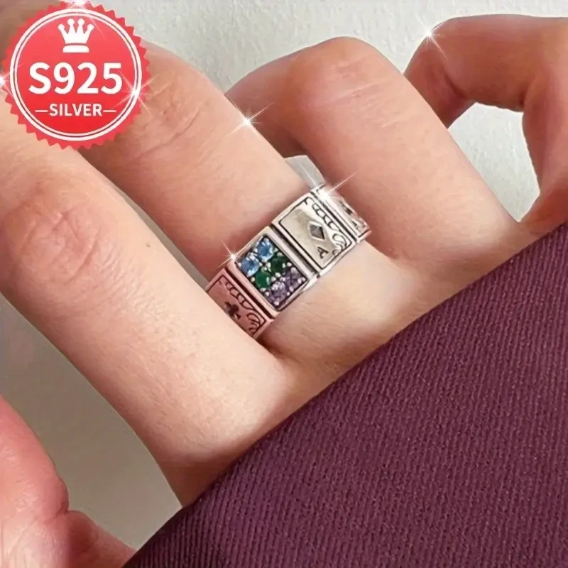 925 Low Allergy Retro Fashion Poker Ring: A Unique Blend of Style and Comfort