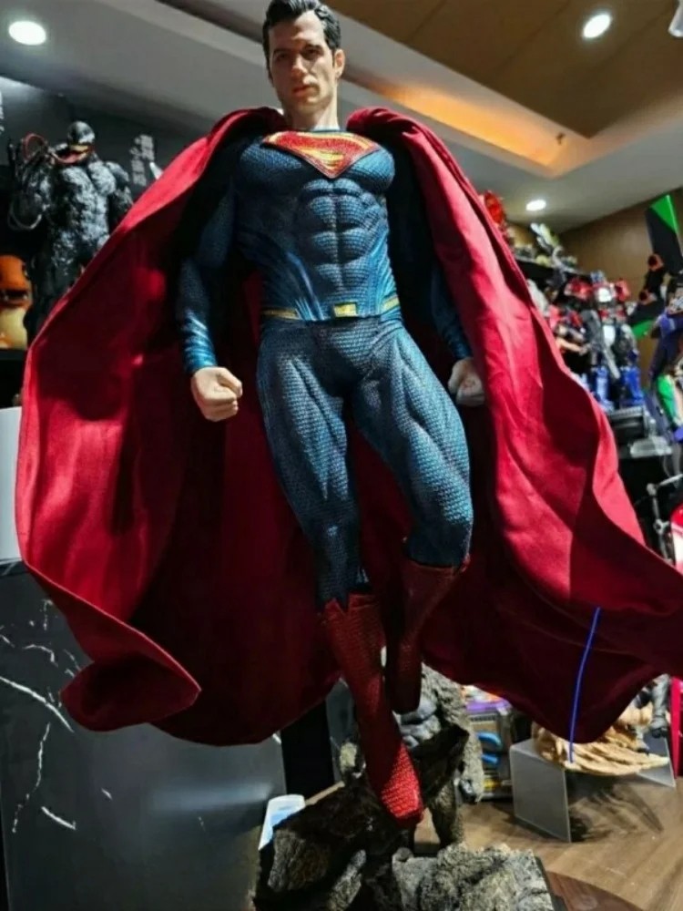 High-Quality DC Series Justice League Steel Man Superman GK Statue