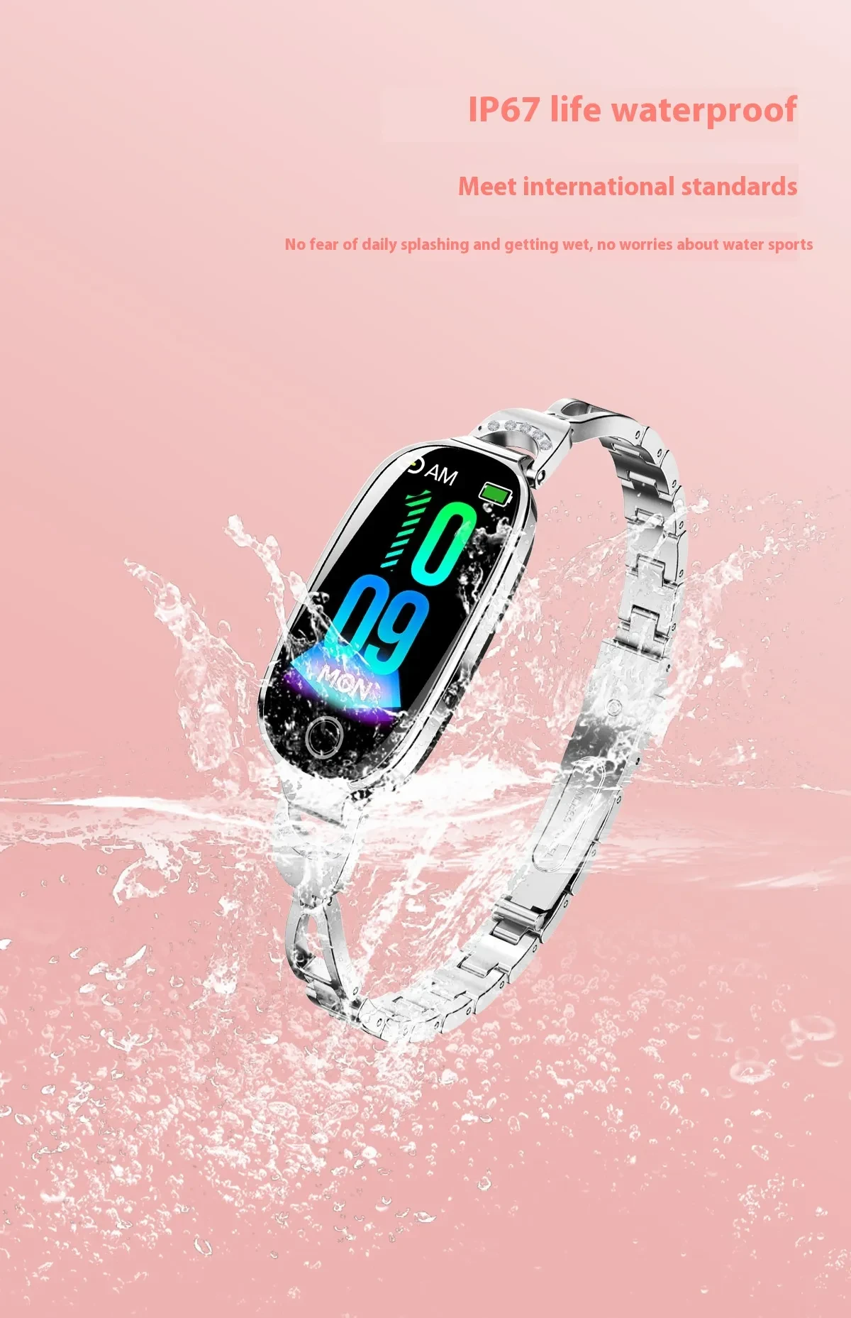 Women's Smart Watch Non-invasive Blood Glucose Menstrual Reminder