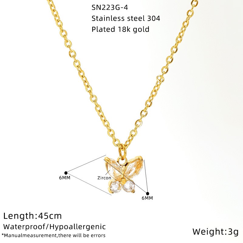 Light Luxury Diamond Peacock Green Clavicle Chain