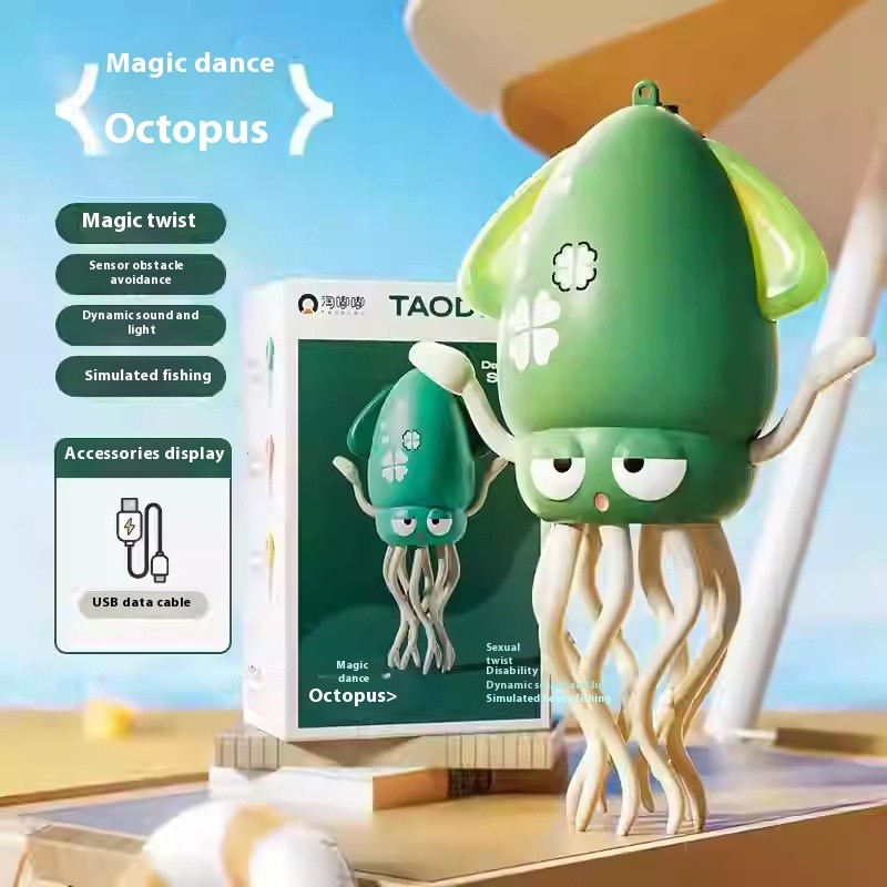 Octopus Automatic Sensing Obstacle Avoidance Puzzle Toy
