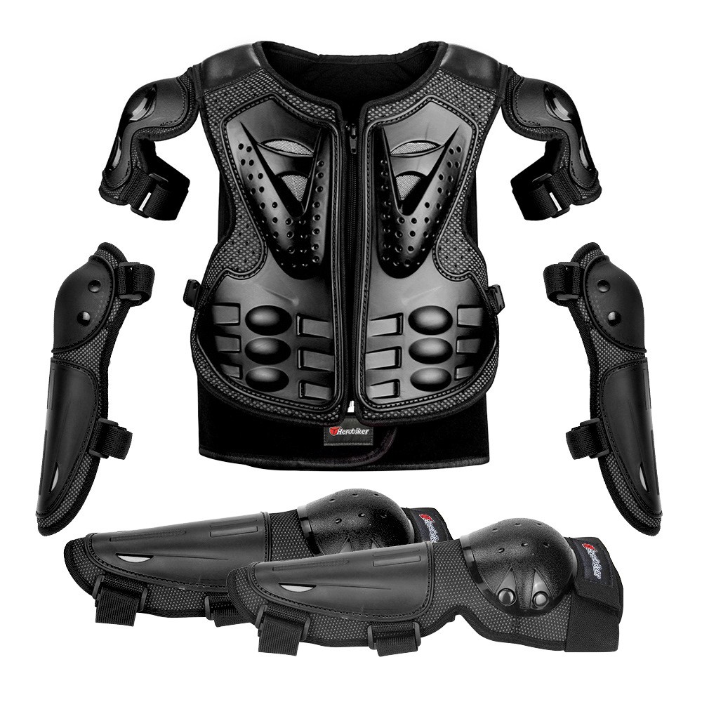Motorcycle Children's Armour Outdoor Five-piece Set