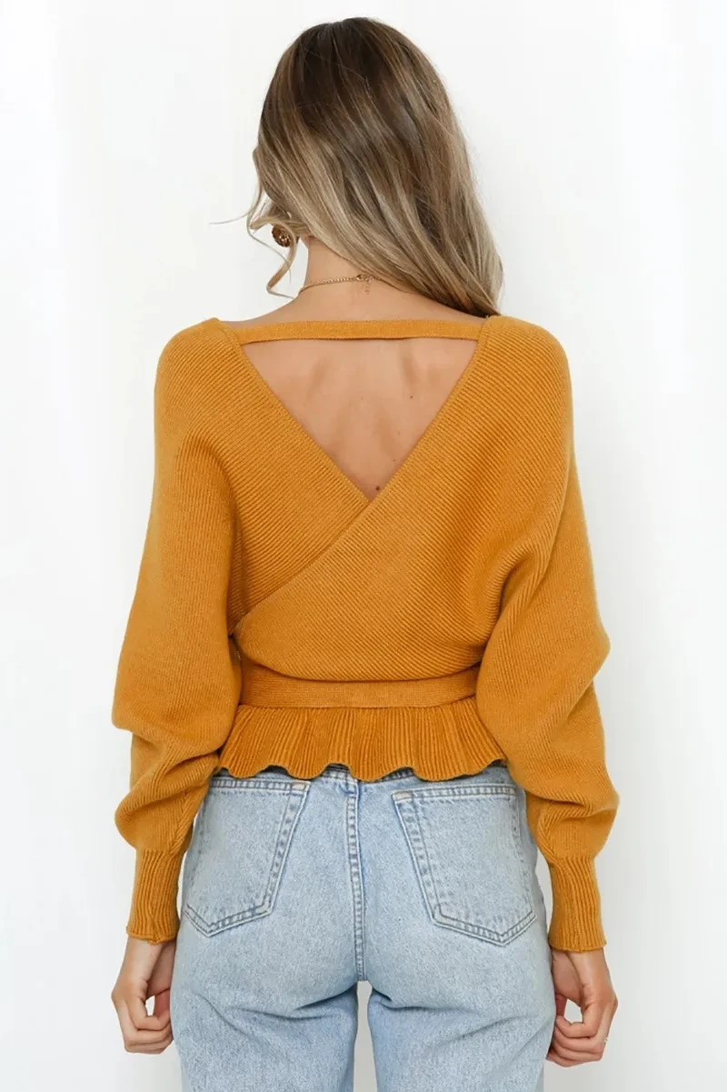 Wrap Front Sweater