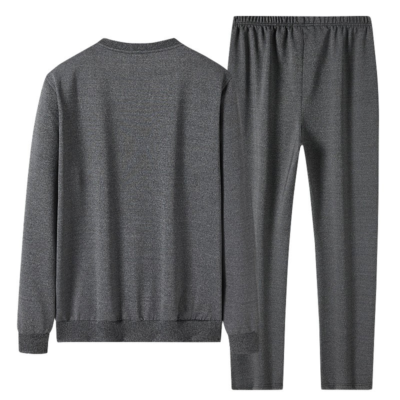 Spring And Autumn No Metal No Drawstring No Pocket Suit Casual Sweatshirt Trousers