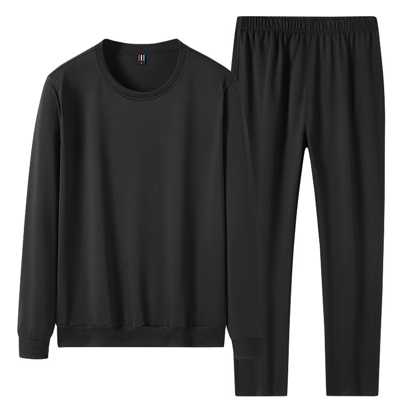 Spring And Autumn No Metal No Drawstring No Pocket Suit Casual Sweatshirt Trousers