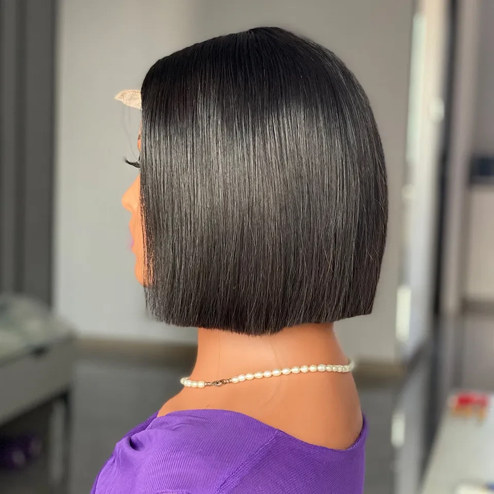 12A Vietnam Bone Straight Bob Human Hair Wigs