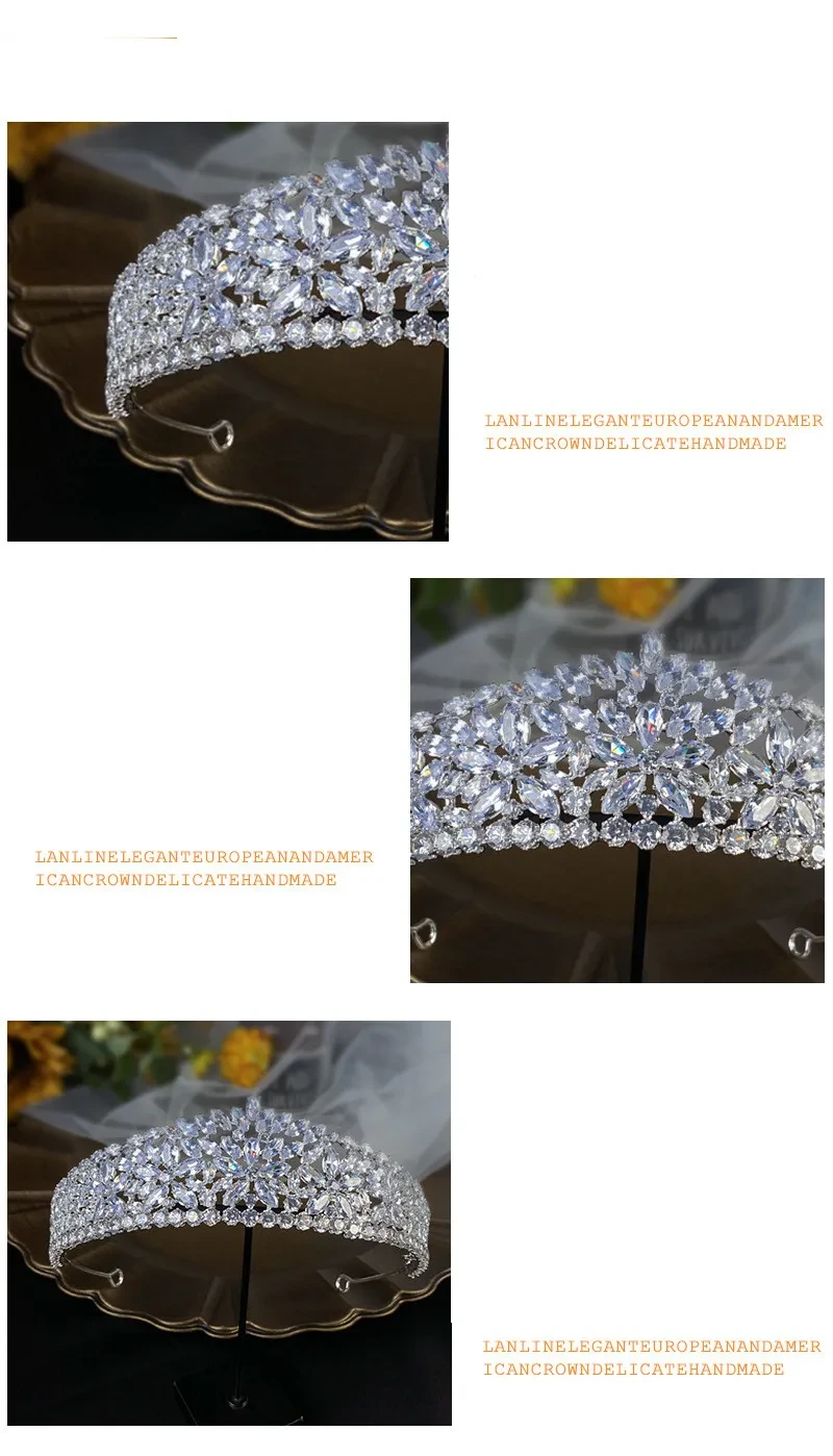 Luxury New Queen's Zircon Crown Jewelry