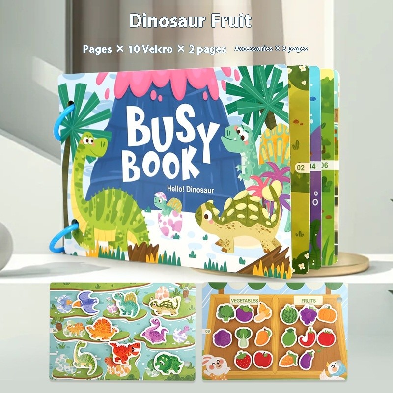 Children's Paper Enlightenment Logical Thinking Small Size Quiet Book Fun Toys