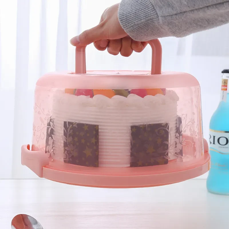 Round Plastic Cake Container