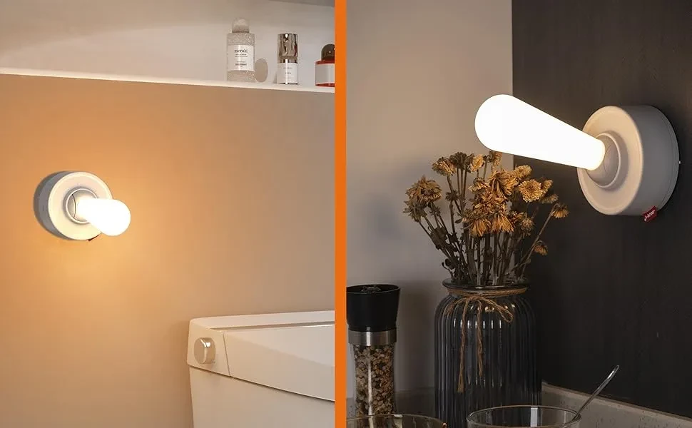Toggle Light Indoor Bedroom Bedside Atmosphere Light Silicone USB Rechargeable Wall Light Silicone Small Night Lamp Decoration Home Decor