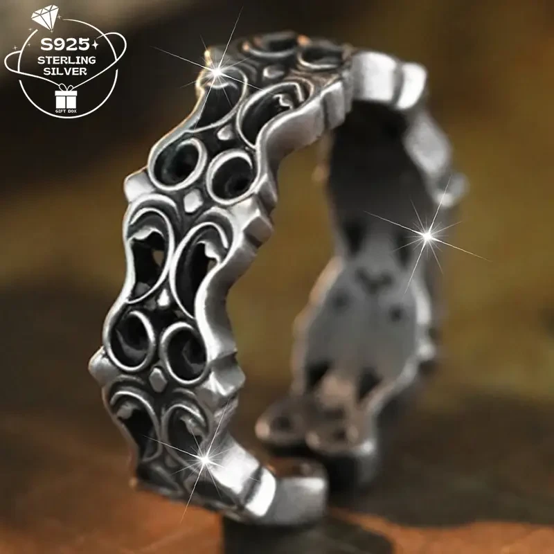 925 Silver Womens Fashion Statement Ring Vintage Style for Modern Moments