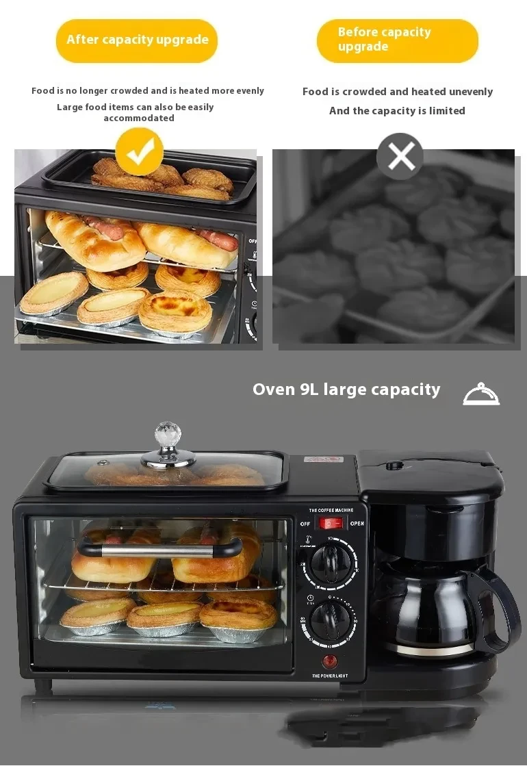 Three-in-one Multifunctional Household Breakfast Machine