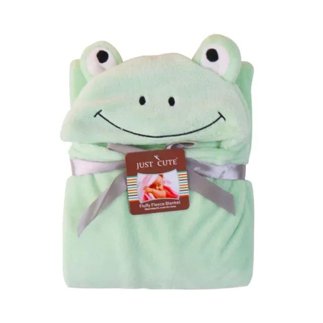 Baby fleece bath towel hooded towels bathrobe