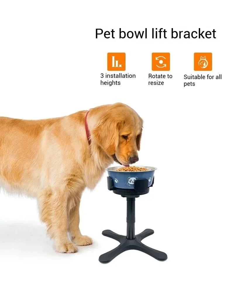Adjustable Elevated Dog Food Bowls Stand Anti Slip Stability Pet Bowl Holder For Medium And Large Pets Pet Water Food Bowl