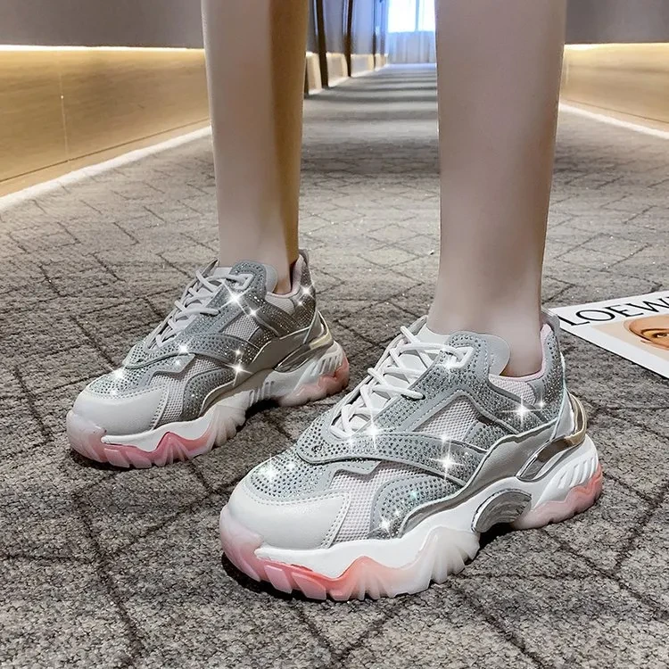 Summer New Products Rhinestone Fairy Style Breathable Casual Sports Shoes