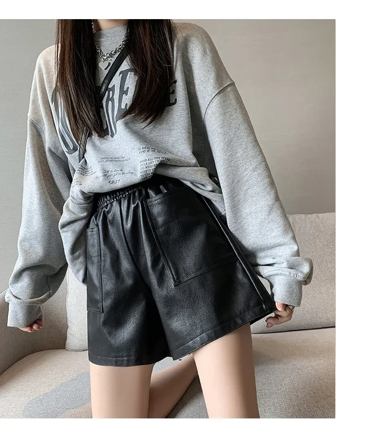 Genuine Leather Shorts