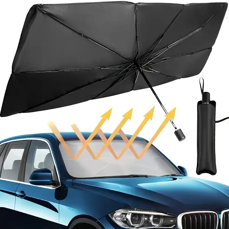 All-Season Portable Foldable Car Windshield Sunshade - Protect Your Car from the Sun