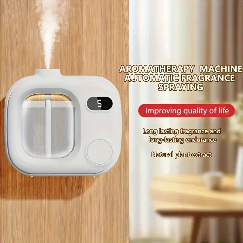 Intelligent Aromatherapy Diffuser with Rechargeable Battery  5-Level Timer, Air Purification for Office & Bedroom